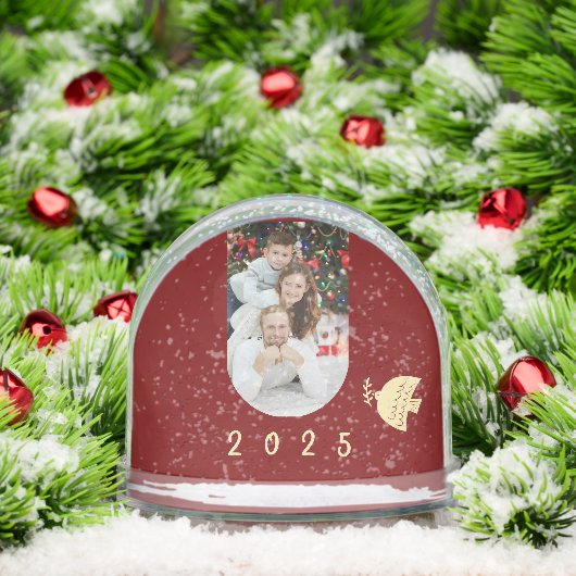 Deep Red, Butter Yellow Photo Year Christmas  (クリスマス)