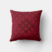 Deep Red Quilted Leather Pattern クッション (裏面)