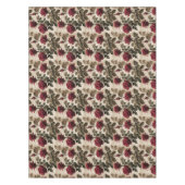 Deep Red Roses With Dark Green Leaves テーブルクロス (正面)