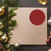 Deep Red Stickers ラウンドシール