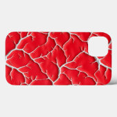 Deep Red Vein iPhone Case with Organic Texture Case-Mate iPhoneケース (裏面 (横))