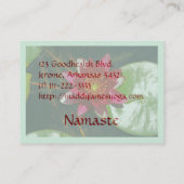 Deep Rose Colored Lotus Blossom Customizable 名刺 (裏面)