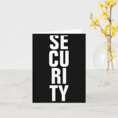 Deep Royal Blue Template Womens Security  カード (黄色い花)