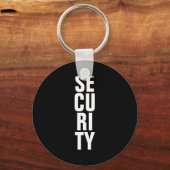 Deep Royal Blue Template Womens Security キーホルダー (正面)