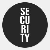 Deep Royal Blue Template Womens Security  ラウンドシール (正面)