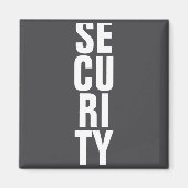 Deep Royal Blue Template Womens Security _1  マグネット (正面)