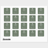 Deep Sage Sourdough Ingredient Cottage Law Sticker スクエアシール (シート)