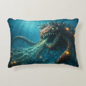 Deep sea terror Leviathan crock in bed pillow アクセントクッション (正面)