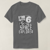 Deep Space Eplorer Astronaut Birthday Tee  6  Tシャツ (デザイン正面)