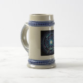 Deep Space Star Stein Mug - Blue/Grey Celestial Ar ビールジョッキ (正面左)