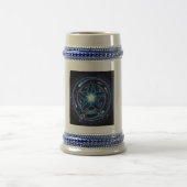 Deep Space Star Stein Mug - Blue/Grey Celestial Ar ビールジョッキ (中央)