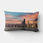 Deep Sunset over Chicago ランバークッション (裏面)