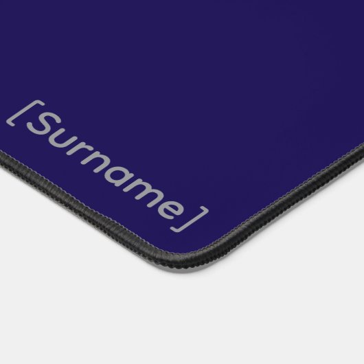 Deep Thinker - Custom Name Robot Brain Desk Mat デスクマット (コーナー)