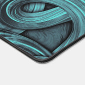 deep thought - black and teal : デスクマット (コーナー)