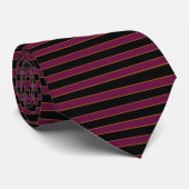 Deep Vintage Striped Pink Pattern Neck Tie ネクタイ (ロール)