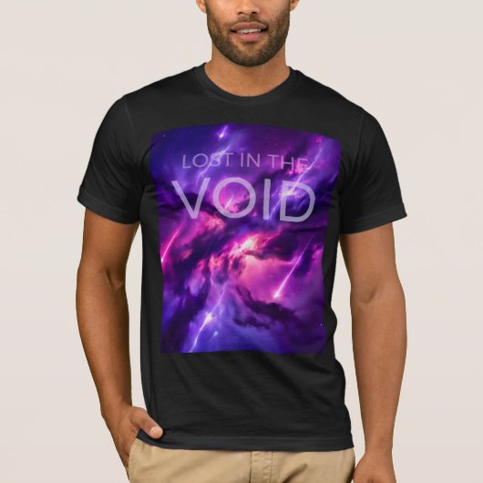 Deep Violet Cosmic Space Galaxy Graphic Tシャツ (正面)
