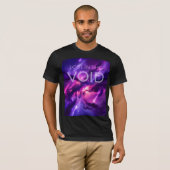 Deep Violet Cosmic Space Galaxy Graphic Tシャツ (正面フル)
