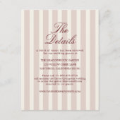 Deep Wine Old Money Striped Details Card エンクロージャーカード (正面)