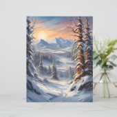 Deep Winter in the Mountains Scrapbook Paper (スタンド正面)