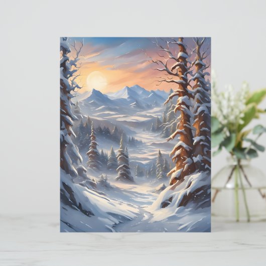 Deep Winter in the Mountains Scrapbook Paper (スタンド正面)