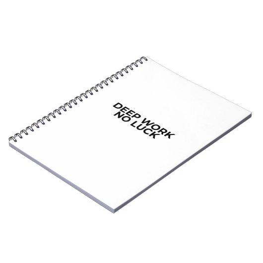 Deep Work No Luck Minimalist Professional Notebook ノートブック (左側)