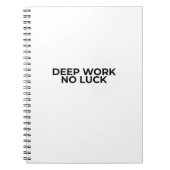 Deep Work No Luck Minimalist Professional Notebook ノートブック (正面)