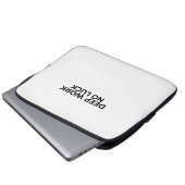 Deep Work No Luck Minimalist Typographic  ラップトップスリーブ (正面下部)