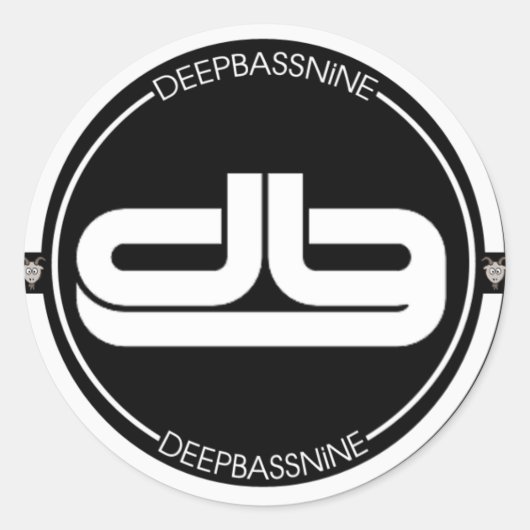 DEEPBASSNiNEロゴシール ラウンドシール (正面)