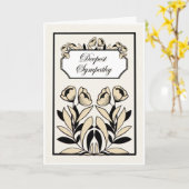 Deepest Sympathy – Multilingual Condolence Card カード (黄色い花)