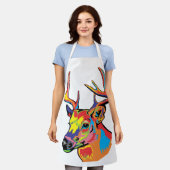 deer エプロン (着用した状態)