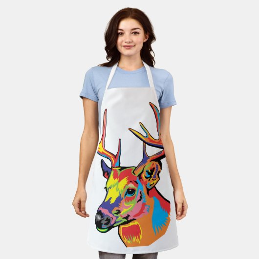 deer エプロン (着用した状態)