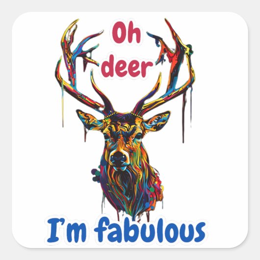 Deer スクエアシール (正面)