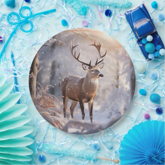 Deer ペーパープレート (パーティー)