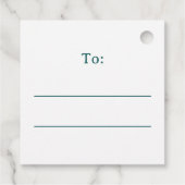 Deer and Christmas trees to from gift labels フェイバータグ (裏面)