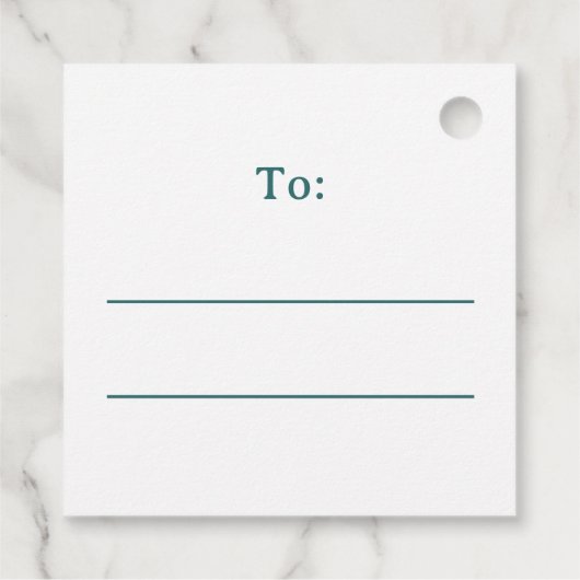 Deer and Christmas trees to from gift labels フェイバータグ (裏面)