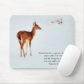 Deer and Dove Faith Bible Verse Mouse Pad マウスパッド (マウス)