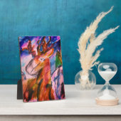 Deer and winter  フォトプラーク (側面)