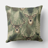 Deer Antlers & Ferns  クッション (裏面)