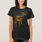 Deer artwork motif animal deer tシャツ (正面)