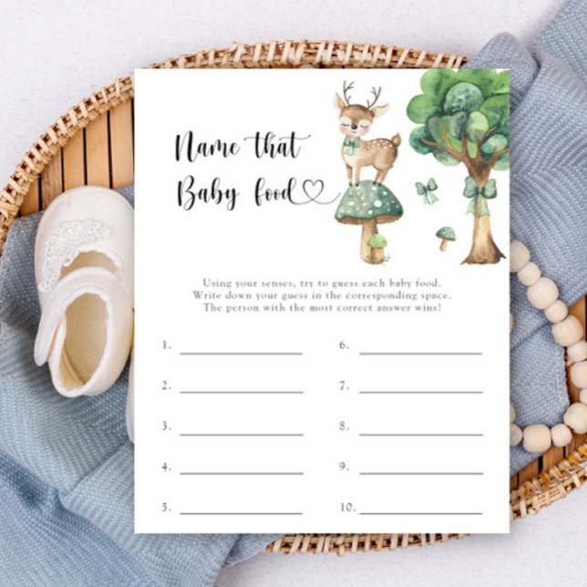 Deer baby shower - Name that baby food game (クリエイターアップロード済み)