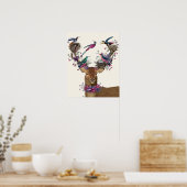 Deer Birdkeeper, Tropical Bird Nests ポスター (キッチン)