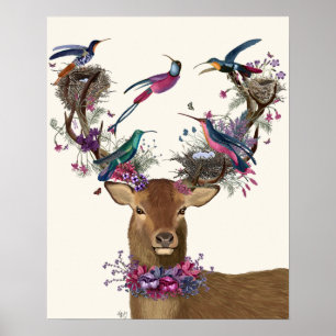 Deer Birdkeeper, Tropical Bird Nests ポスター