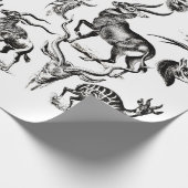 Deer Buck Antelope Animals wildlife Illustrations ラッピングペーパー (角)