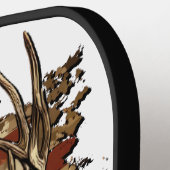 Deer, Buck Season USA Flag ピックルボールラケット (左詳細)