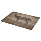 Deer Buck Wild Art Glass Cutting Board カッティングボード (角)