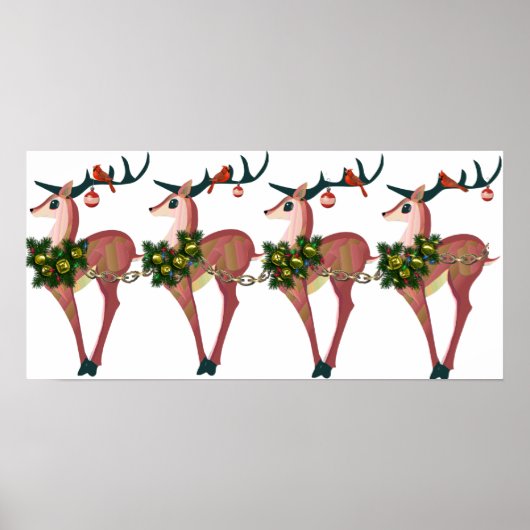 Deer Cheer Print ポスター (正面)
