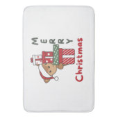 Deer Christmas Gift Winter Animals Deer バスマット (正面縦)