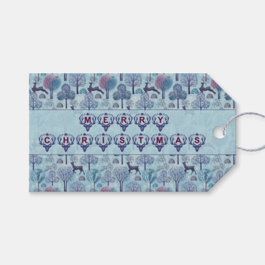 Deer Dreams Holiday ギフトタグ (正面(横))