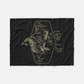 Deer Duck Fishing Hunting Solves Most Of My Proble フリースブランケット (正面(横))