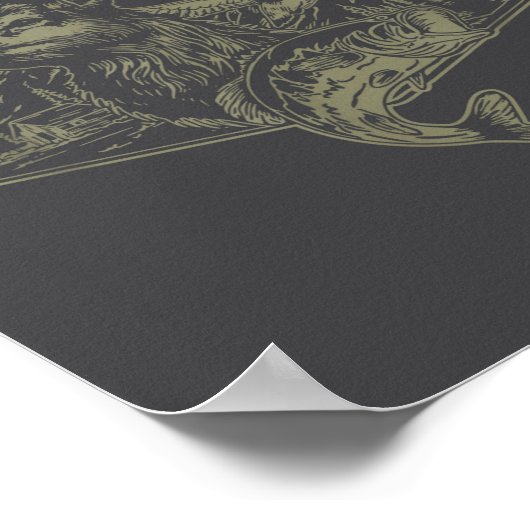 Deer Duck Fishing Hunting Solves Most Of My Proble ポスター (角)